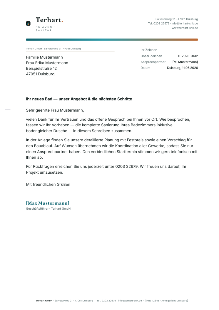 Briefbogen Vorschau